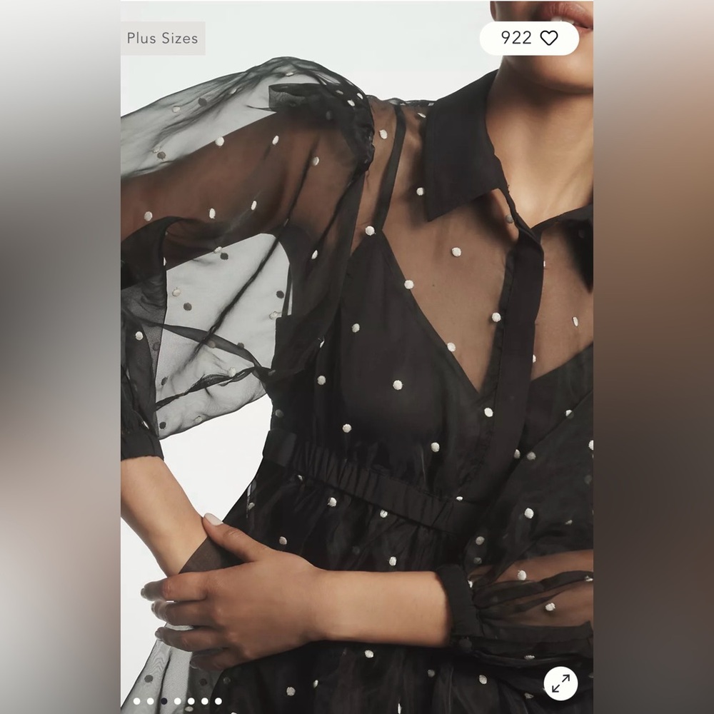 Maeve Sheer Collared Babydoll
Mini Dress